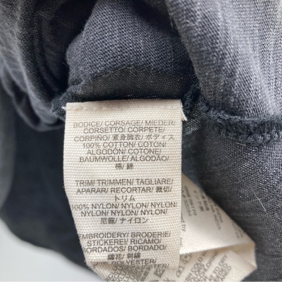 Free People Slub Jersey Snow Bunny Embroidered Top - Picture 7 of 8